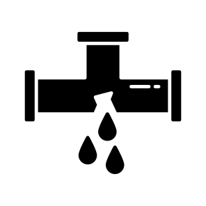 Pipe Leakage, Burst Pipe, Pipe Damage, Seepage, Water Leak, icon