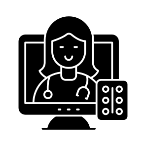 Online Doctor, Physician, Surgeon, Medical Consultant, Professional Person icon