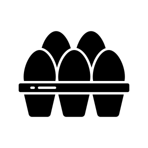 Eggs Tray, Healthy Diet, Healthy Meal, Nutritious Diet, Eggshells icon