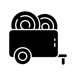 Haybale Cart, Bale Truss, Agriculture, Farming, Haystack icon