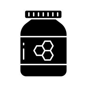 Honey Jar, Honey Bottle, Honey Pot, Honey Preserve, Glass Bottle icon