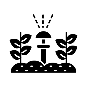 Irrigation, Farming, Agriculture, Vegetable Sprinkler, Watering icon