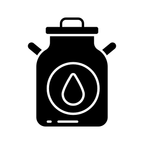 Milk Bottle, Milk Container, Dairy Bottle, Milk Can, Preserved Milk icon