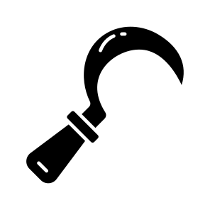 Scythe, Sickle, Harvesting Tool, Harvesting Equipment, Instrument icon