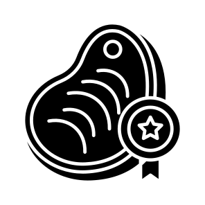Steak Quality, Beef, Meat, Food, Edible icon