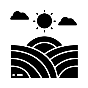 Sunrise Farm, Field, Landscape, Meadow, Pasture icon