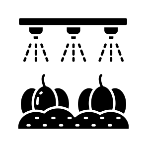 Vegetable Irrigation, Farming, Agriculture, Vegetable Sprinkler, Watering icon
