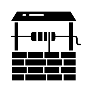 Water Well, Water Reservoir, Water Storage, Borehole, Wellspring icon