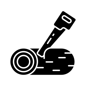 Wood Cutting, Axe, Lumbering, Logging, Chopping Wood icon