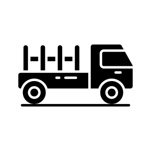 Wood Truck, Timber Truck, Automobile, Automotive, Vehicle icon