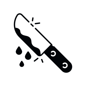 Bloody Knife, Dripping Knife, Murder Tool, Murder Equipment, Weapon  icon