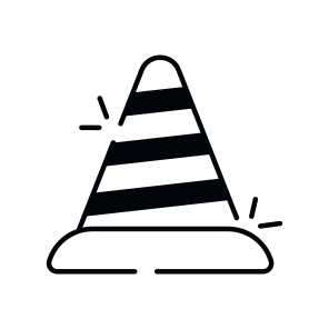 Construction Cone, Pylon, Blockade, Road Cone, Hurdle  icon