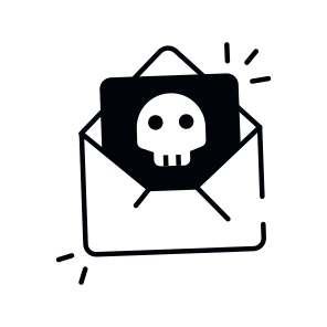 Email Hacking, Email Danger, Cybercrime, Cyber Attack, Letter Hacking icon