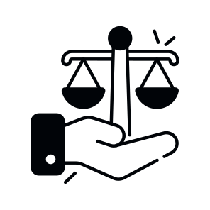 Justice Care, Equity Care, Fairness, Law Care, Justice Service  icon