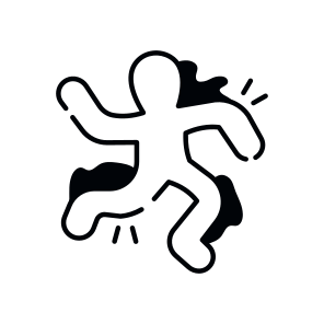 Murder Trace, Trail Of Murder, Killing Trace, Homicide, Murder Chalk icon