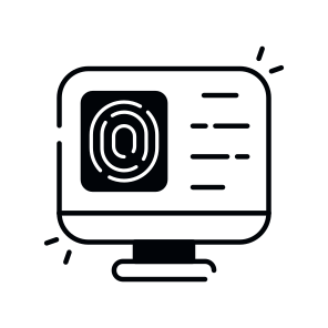 Online Fingerprint, Online Thumbprint, Online Biometric, Biometry, Computer Thumbprint  icon