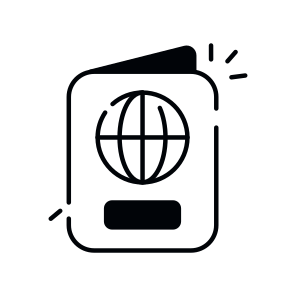 Passport, Visa, Permit, Travel Pass, Identity Pass icon