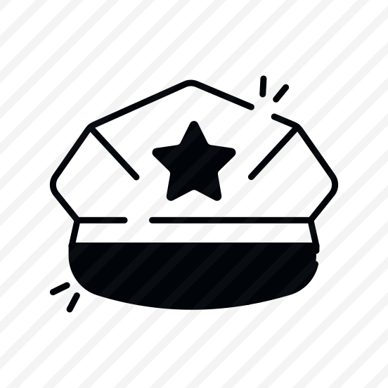 Police Cap, Police Hat, Police Headpiece, Police Headwear, Police Headgear  preview