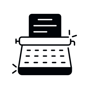 Printer, Typewriter, Compositor, Inkjet, Typographer  icon