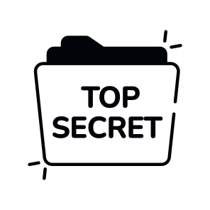 Secret Record, Secret Folder, Confidential Document, Secret Data, Confidential Archive  icon
