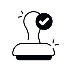 Stamp, Rubber Stamp, Approval, Office Stamp, Seal Stamp icon