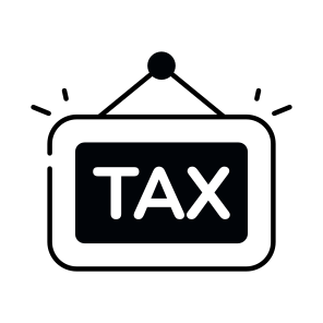 Tax Board, Roadboard, Hanging Board, Signboard, Information Board,  icon