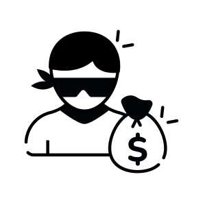 Thief, Robber, Criminal, Pickpocket, Burglar  icon