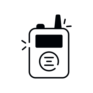 Walkie Talkie, Phone Communication, Portable Mobile, Portable Phone, Wireless Phone, Police Phone  icon