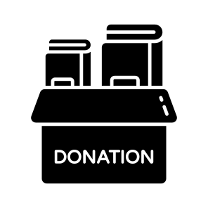 Books Donation, Books Charity, Books Box, Parcel, Books Grant icon