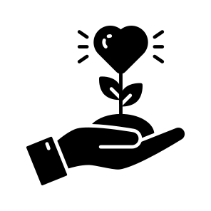Charity Growth, Growing Plant, Plant Care, Sprout, Donation Growth icon