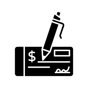 Cheque Writing, Checkbook, Financial Slip, Banking, Finance icon
