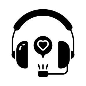 Customer Service, Helpline, Hotline, Customer Support, Love Support icon