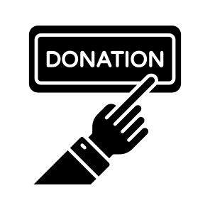 Donation Label, Donation Sign, Donation Symbol, Charity, Hand Gesture icon