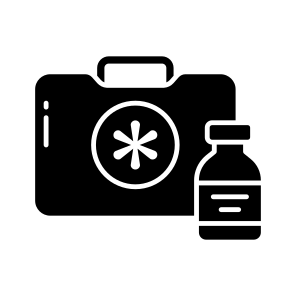 First Aid Kit, First Aid Bag, Doctor Briefcase, Doctor Bag, Medical Kit icon
