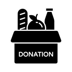 Food Donation, Charity Box, Donation Box, Food Charity, Food Grant icon