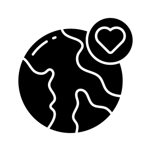 Global Love, Global Affection, Adorable, Worldwide Love, Favorite Planet icon