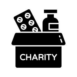 Medicine Donation, Medicine Charity, Grant, Medical Aid, Medicine Box icon