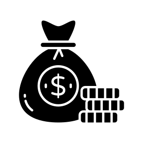 Moneybag, Donation, Funding, Endowment, Charity icon