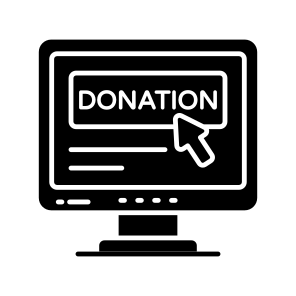 Online Donation, Donation Label, Donation Sign, Donation Symbol, Online Charity icon