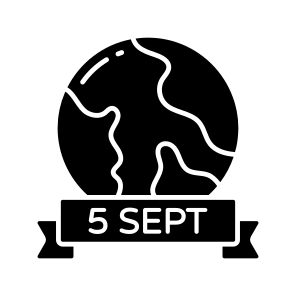 September, World Charity Day, Universal Charity Day, International Chart Day, Global Charity Day, icon