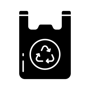 Bag Recycling, Bag Reuse, Bag Renewable, Polythene Bag Recycling, Polythene Reprocess icon