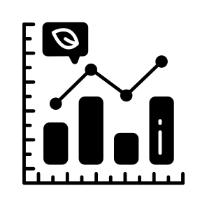 Eco Analytics, Infographic, Statistics, Data Chart, Graph, icon