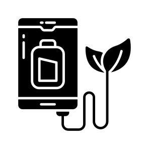 Eco Battery, Rechargeable Battery, Electric Battery, Energy Accumulator, Battery Status, icon