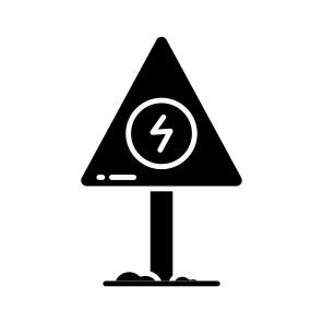 Electric Board, Current Board, Signboard, Info Board, Beware Board icon