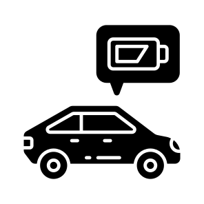 Electric Car, Electric Vehicle, Autonomous Car, Autonomous Vehicle, Charging Car, icon