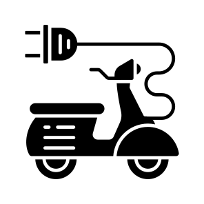 Electric Scooty, Electric Bike, Motorcycle, Rechargeable Scooty, Moped icon