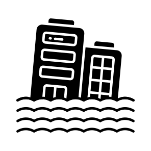 Flood, Natural Disaster, Inundation, Flash Flood, Flood Zone icon