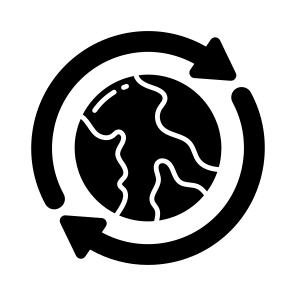 Global Recycling, Global Reprocess, Global Renewable, Global Reuse, Worldwide Recycling icon