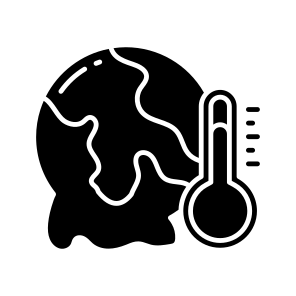 Global Warming, Global Burning, Global Heat, Global Temperature, World Warning icon