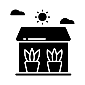Greenhouse, Green Home, Glass House, Eco Home, Eco House icon